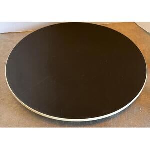 Vtg 1986 Sasaki Colorstone Vignelli Design Inc Matte Black Salad Plate